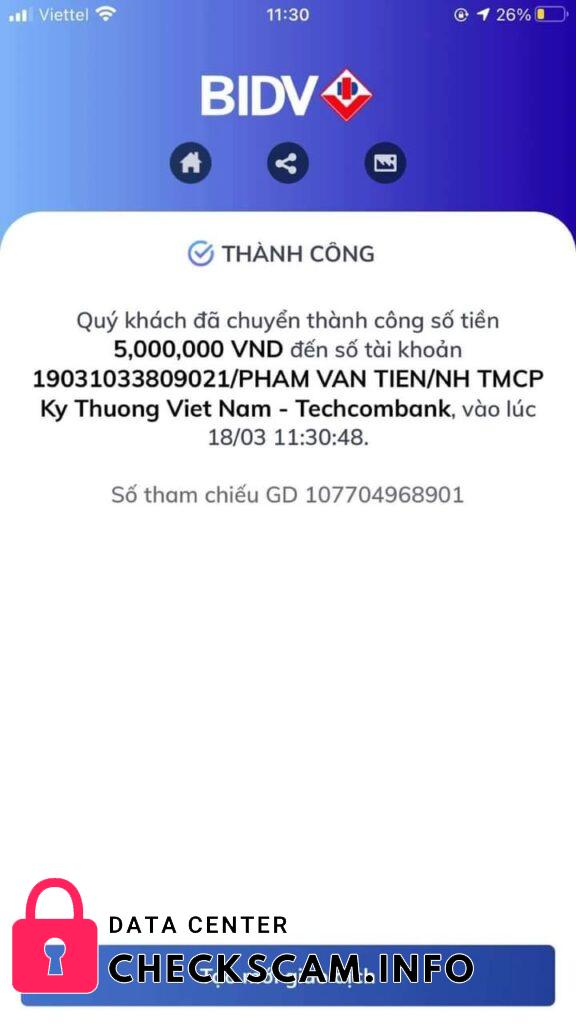 対する証拠 Pham Van Tien