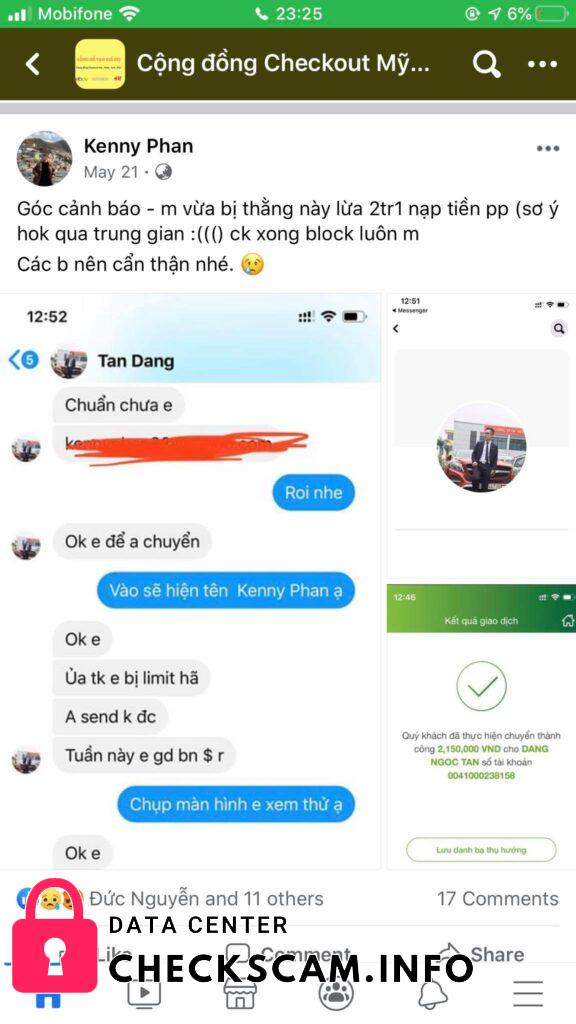 対する証拠 Đặng Ngọc Tấn