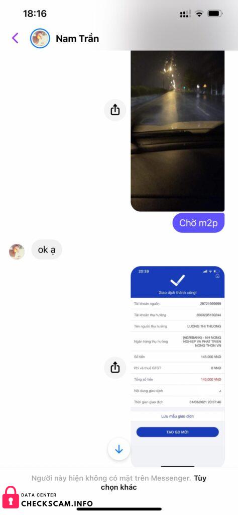 対する証拠 Tran Phong Nam