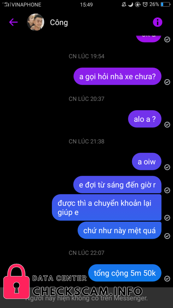 หลักฐานที่เป็นโทษต่อ Trịnh Công Minh
