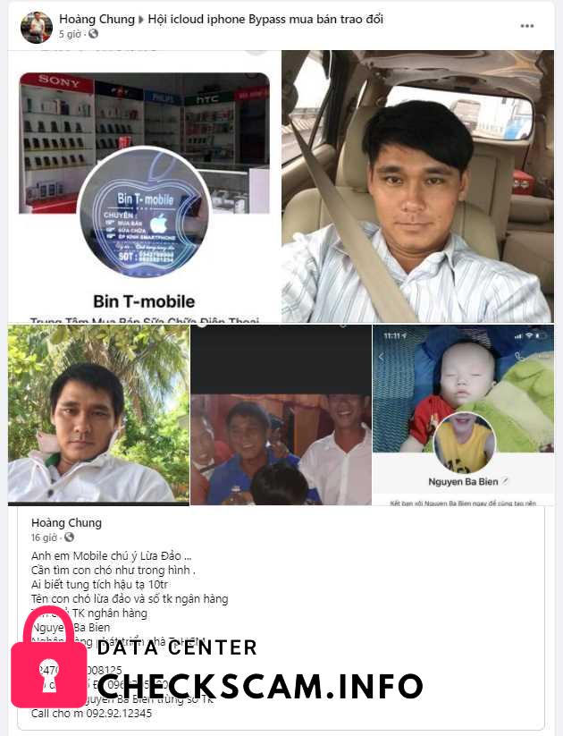 Evidencia contra Nguyen Ba Bien