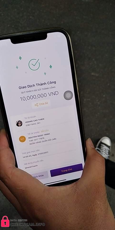 Evidencia contra Nguyễn Ngọc Trinh