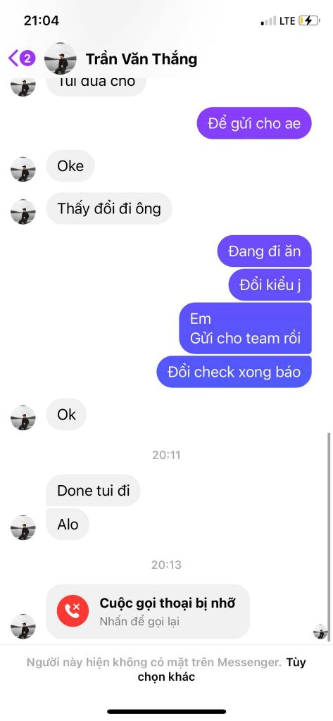 Evidencia contra Bui Tran Quyet Thang