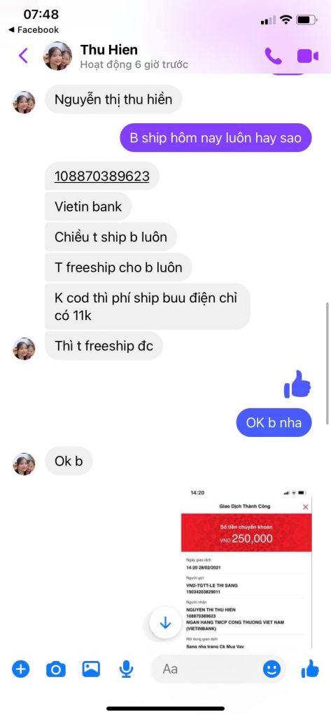 หลักฐานที่เป็นโทษต่อ Nguyen Thi Thu Hien