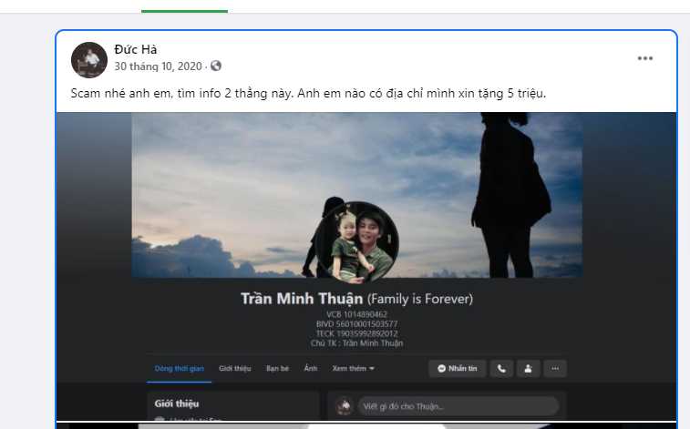 Evidencia contra Trần Minh Thuận