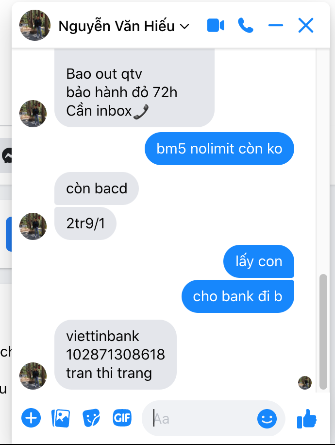 หลักฐานที่เป็นโทษต่อ Tran Thi Trang