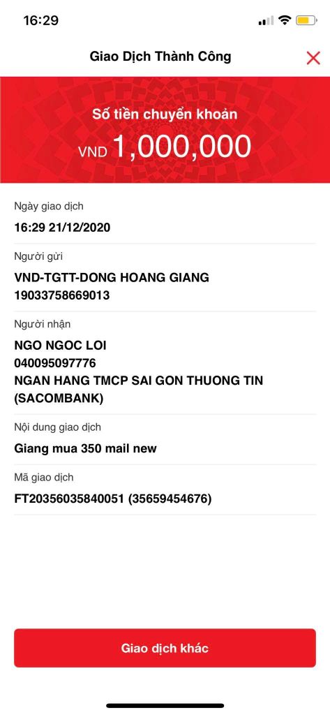 หลักฐานที่เป็นโทษต่อ Ngô Ngọc Lợi