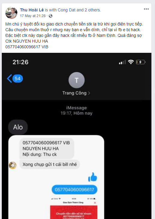 対する証拠 Nguyen huu ha