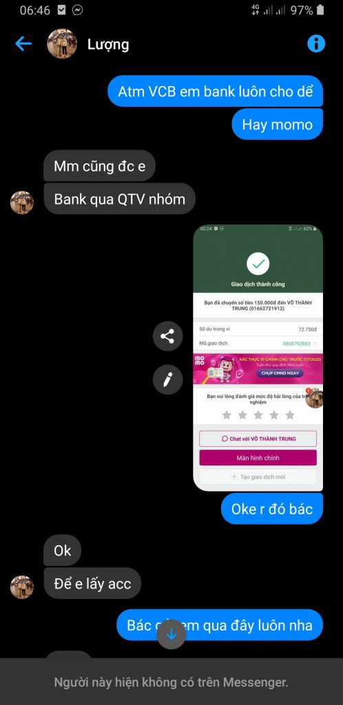 対する証拠 Vo Thanh Trung
