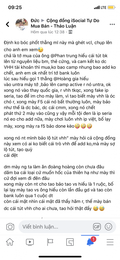 หลักฐานที่เป็นโทษต่อ Hoàng Minh Hiếu