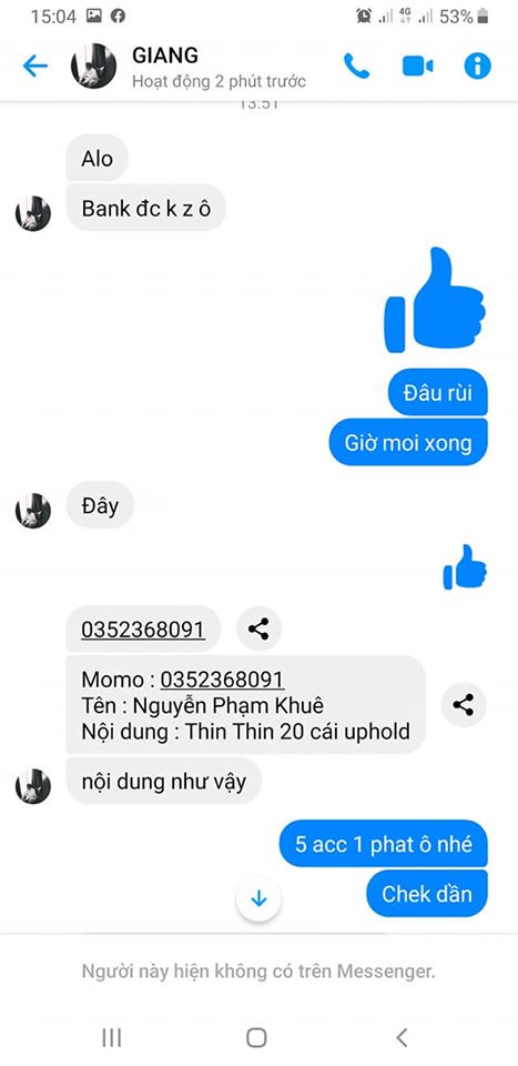 หลักฐานที่เป็นโทษต่อ Nguyễn Phạm Khuê