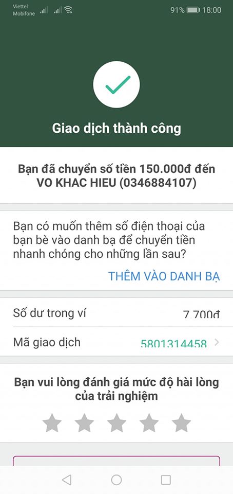Evidencia contra Vo Khac Hieu