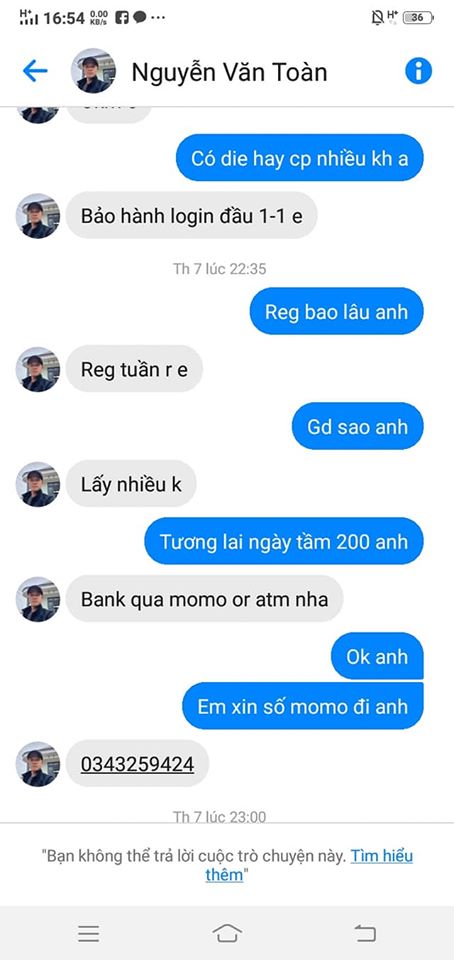 Evidencia contra Tran Thi Trang