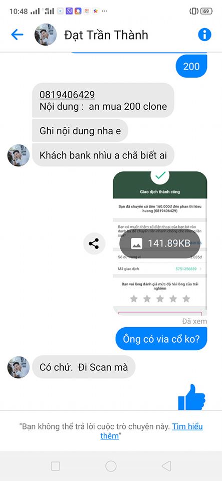 Evidencia contra Phan Thi Kieu Huong