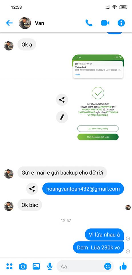 Evidencia contra Nguyen Van Thong