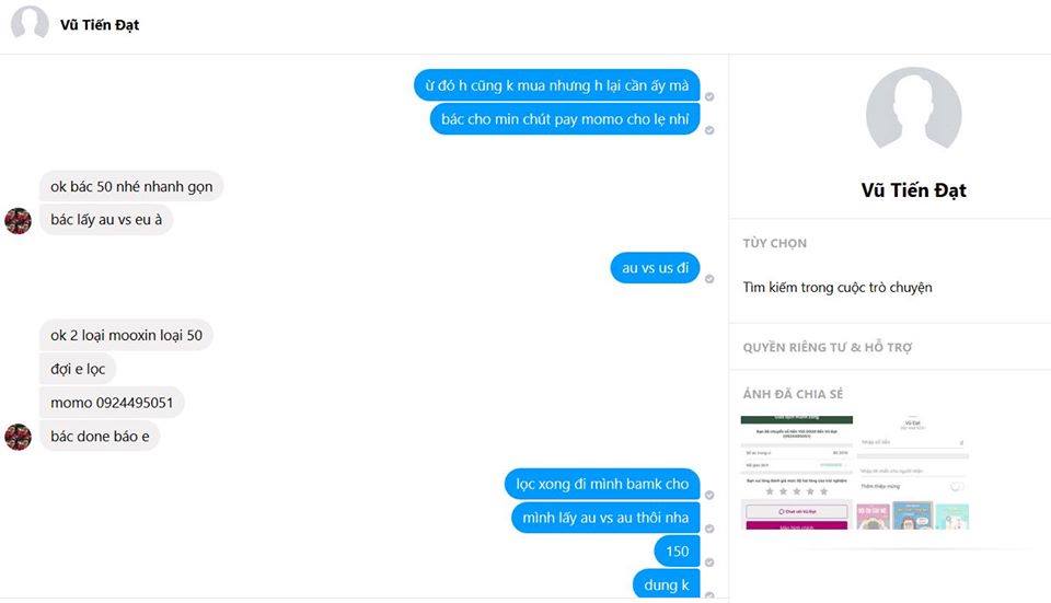 Evidencia contra Vũ Đạt