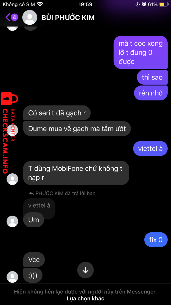 Evidencia contra Phan Thị Nga