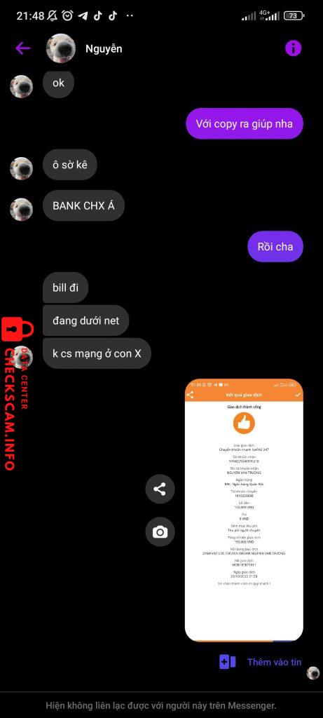 Evidencia contra Nguyen Van Truong