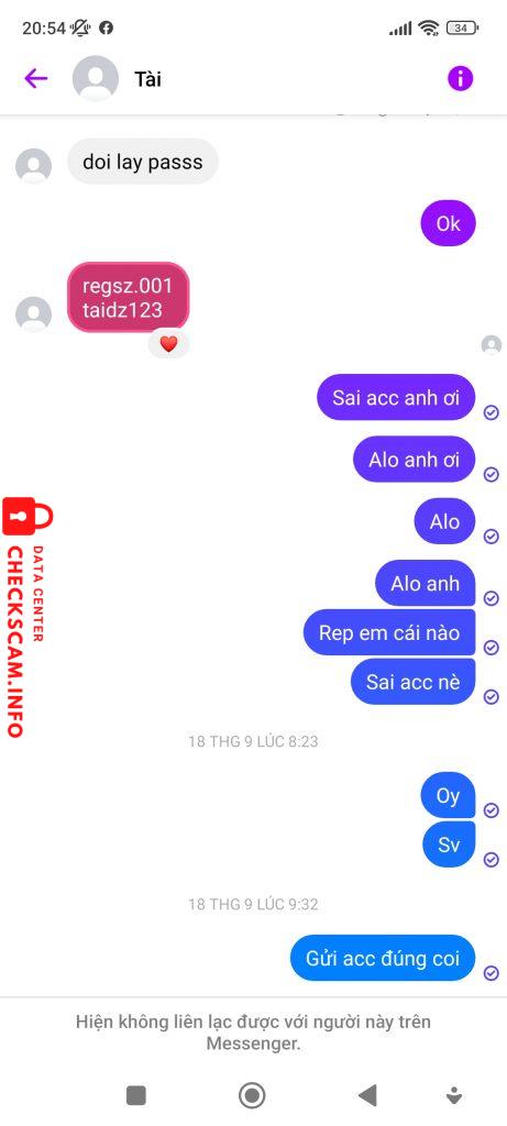 Evidencia contra Trần Yến Tài