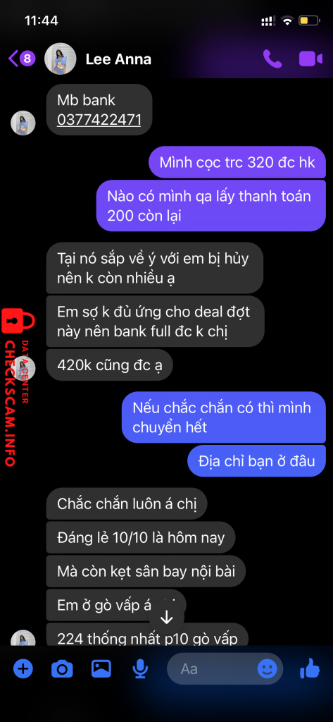 Evidencia contra Lê Thị Ngọc Giàu