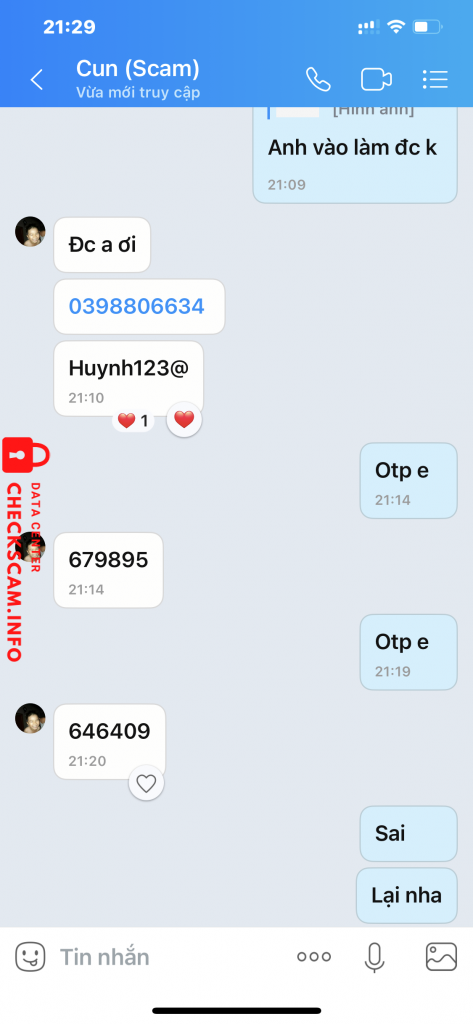 Evidencia contra Triệu Đức Huỳnh