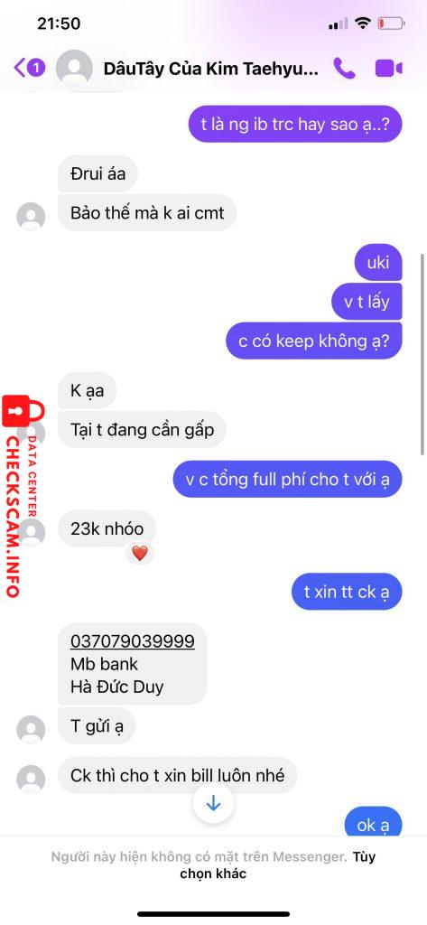 Evidencia contra Hà Đức Duy