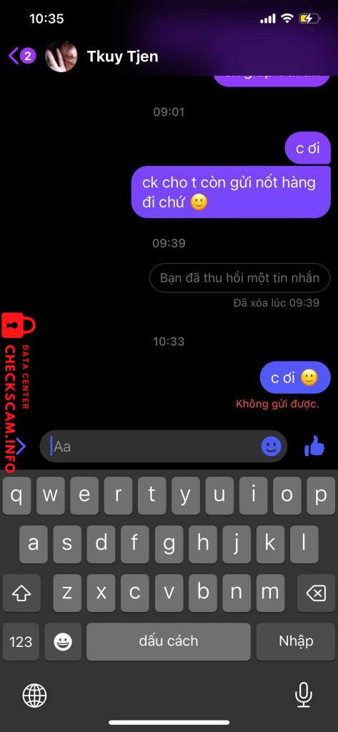 Evidencia contra Đặng Thủy Tiên