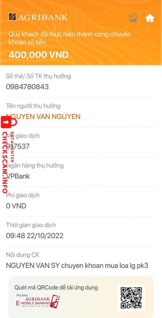 Evidencia contra Nguyen van nguyen