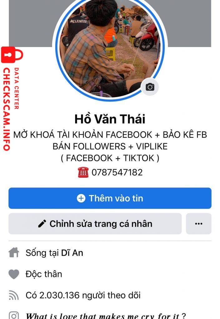 Evidencia contra Hồ Văn Thái