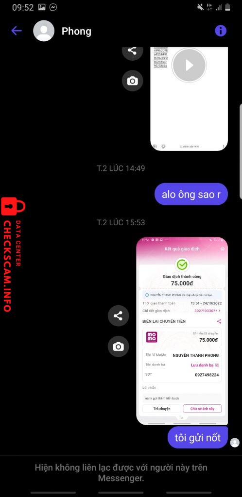 Evidencia contra 0927498224
