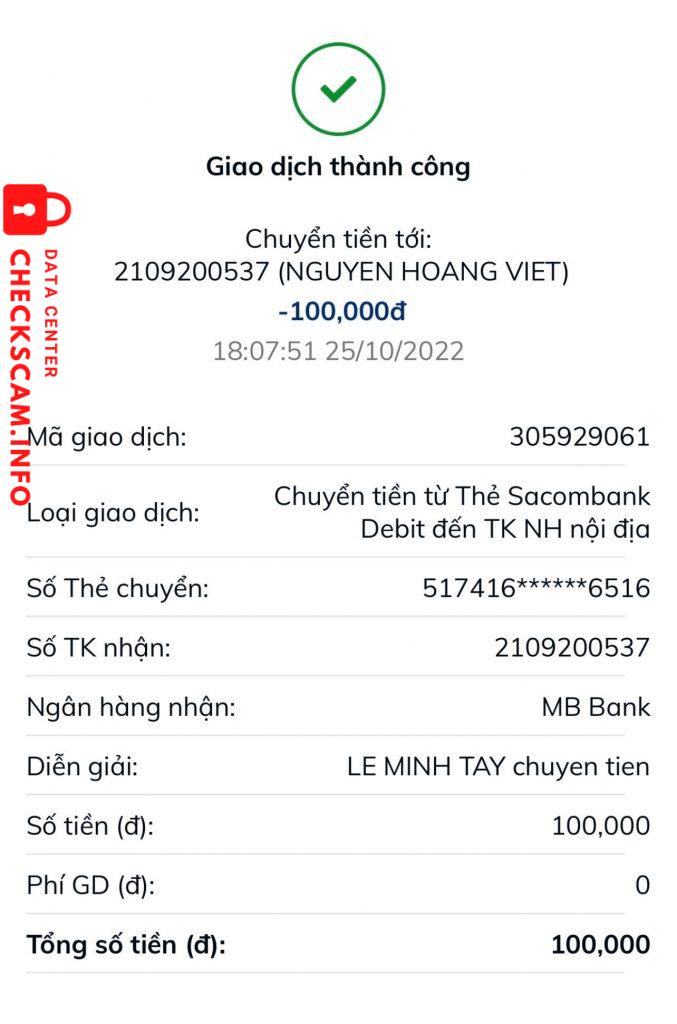 หลักฐานที่เป็นโทษต่อ Đặng Hoàng Gia Bảo