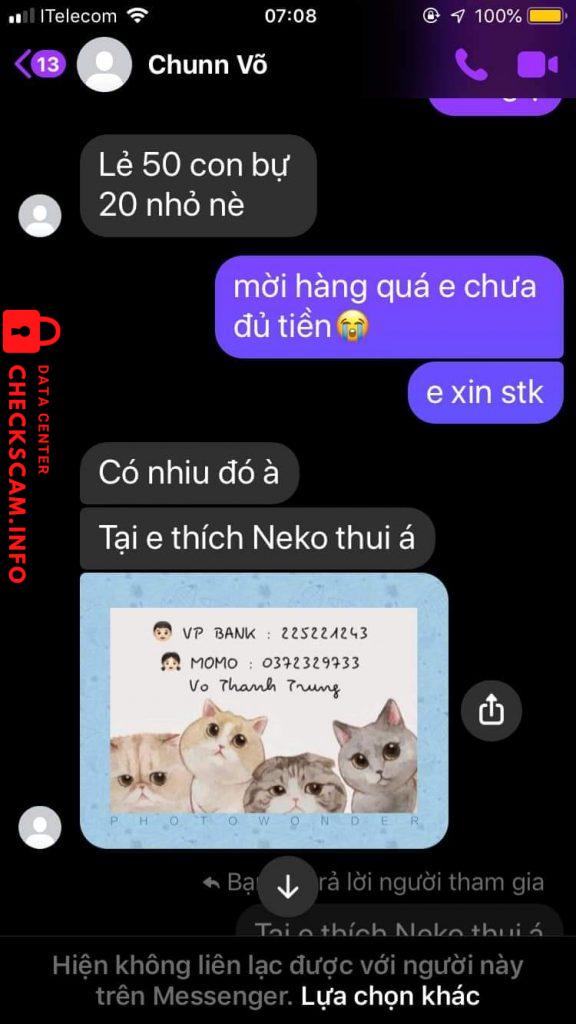 หลักฐานที่เป็นโทษต่อ Vo Thanh Trung 