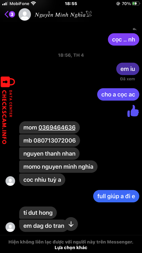 Evidencia contra nguyễn minh nghĩa