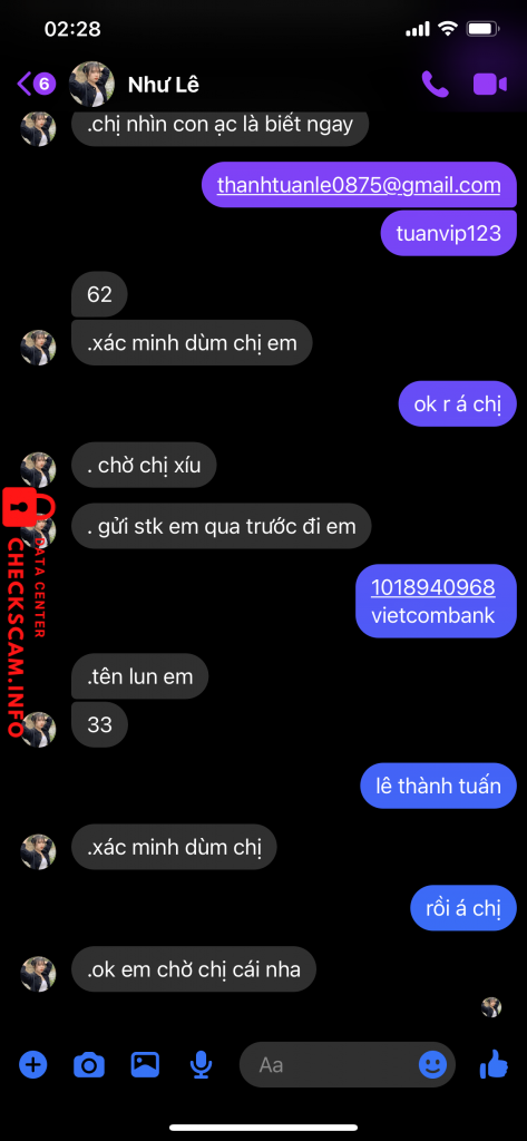 Evidencia contra nhu le