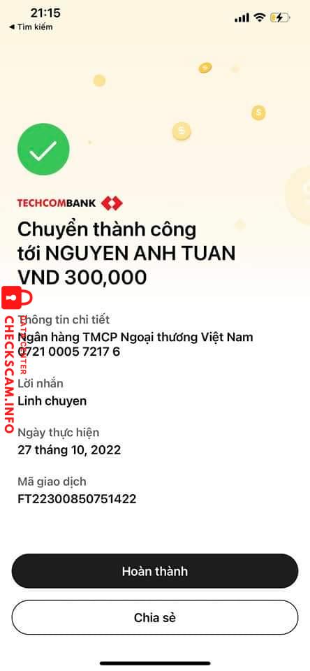 Evidencia contra Nguyen anh tuan