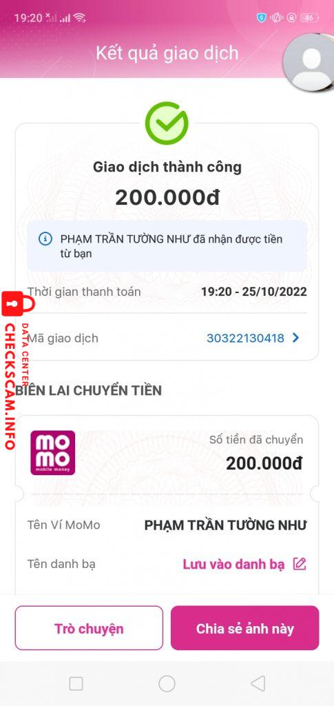 Evidencia contra phạm trần tường như