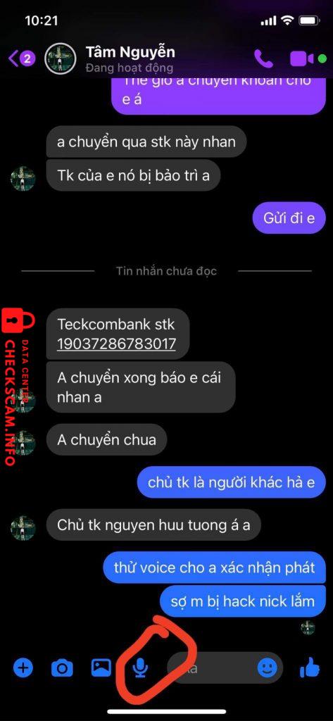 Evidencia contra Nguyen Huu Thuong