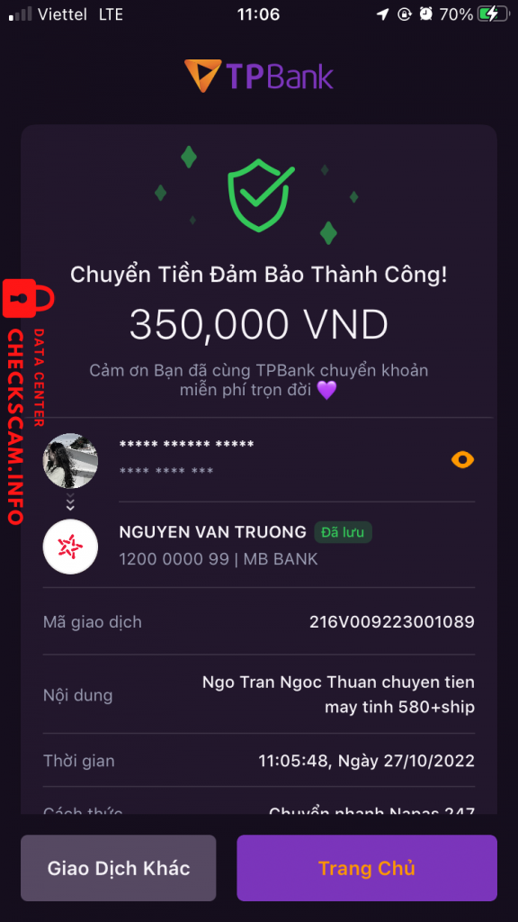 Evidencia contra Le Thi Anh Nguyet