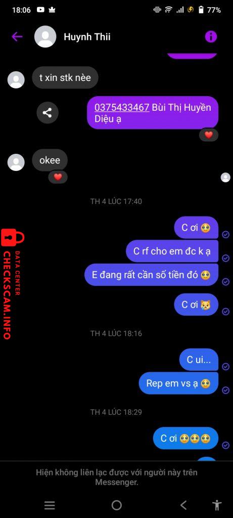 Evidencia contra LAM THI THU
