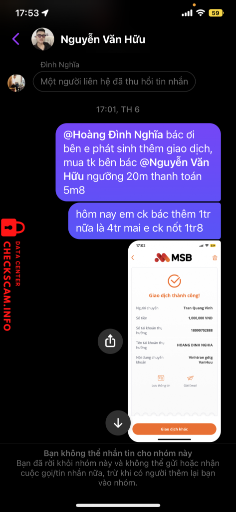 Evidencia contra Hoàng Đình Nghĩa