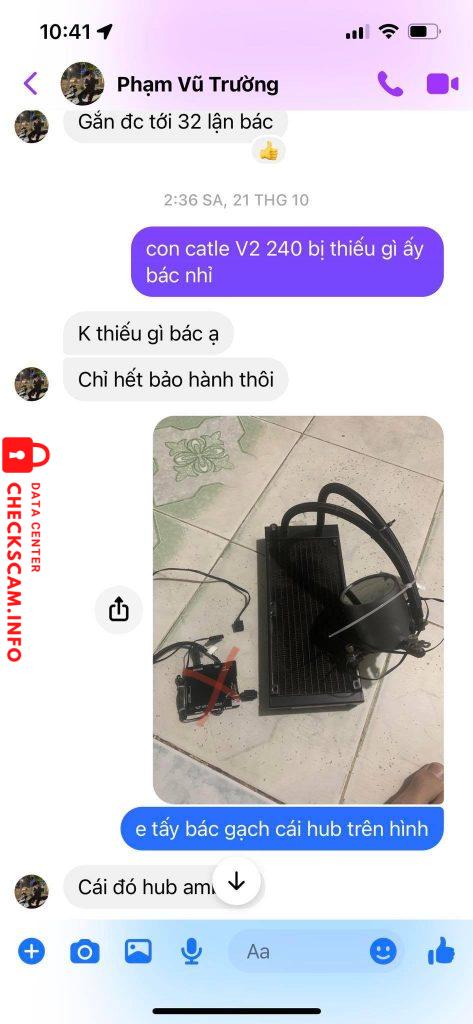 หลักฐานที่เป็นโทษต่อ Nguyễn Phạm Vũ Trường