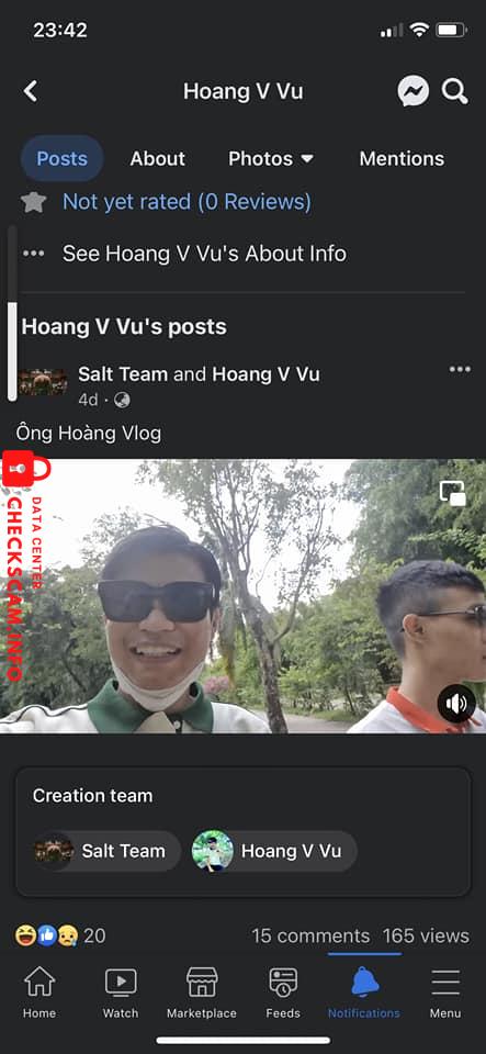 หลักฐานที่เป็นโทษต่อ Hoàng Văn Vũ
