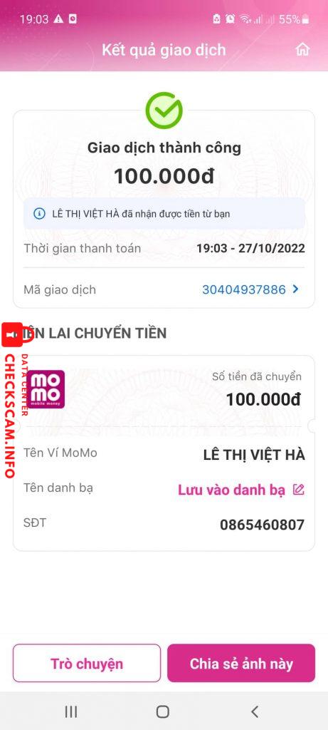 หลักฐานที่เป็นโทษต่อ Cao Việt Duy