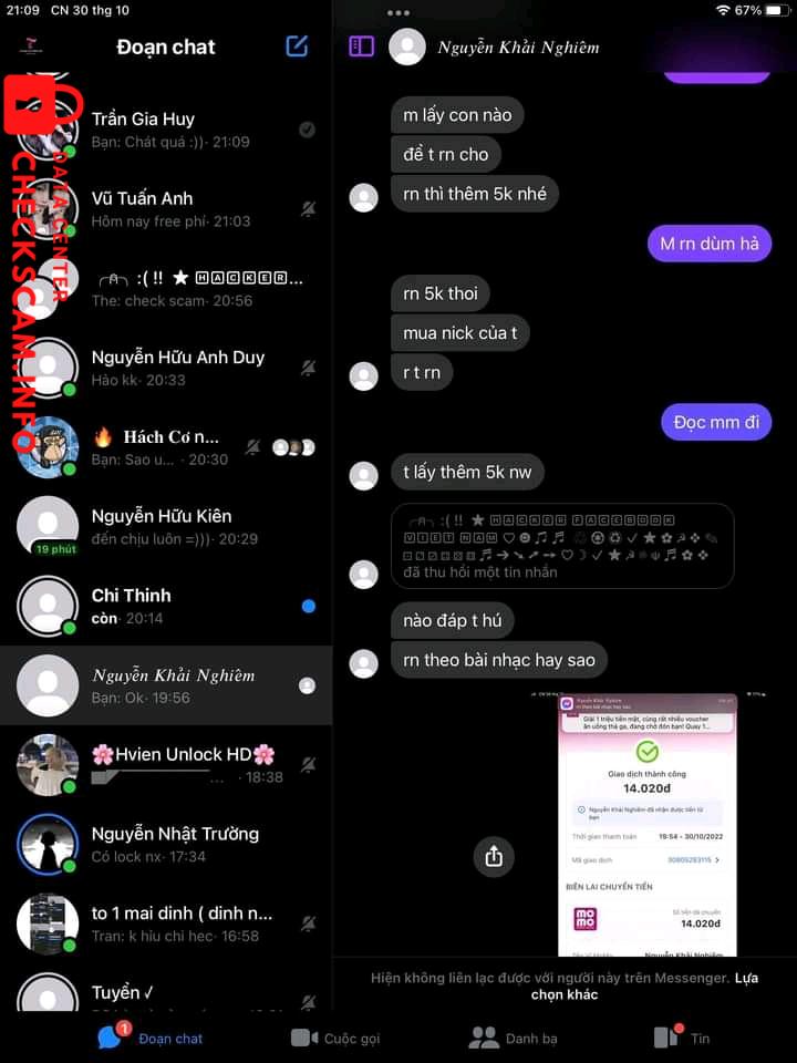หลักฐานที่เป็นโทษต่อ Nguyễn Khải Nghiêm