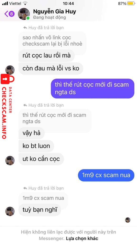 対する証拠 Nguyễn Gia Huy