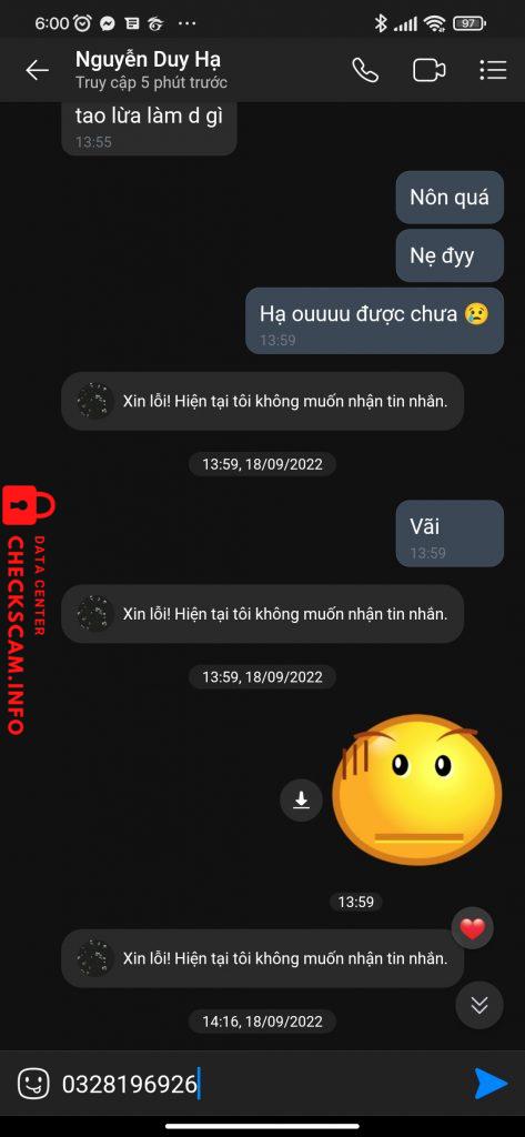 対する証拠 NGUYỄN DUY HẠ
