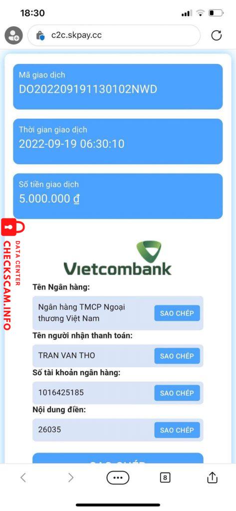 対する証拠 Tran Van Tho