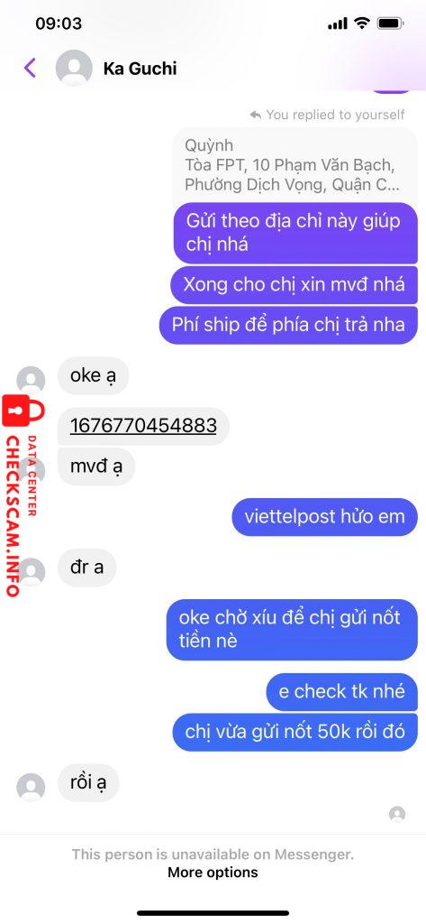 対する証拠 Trần Thế Duy