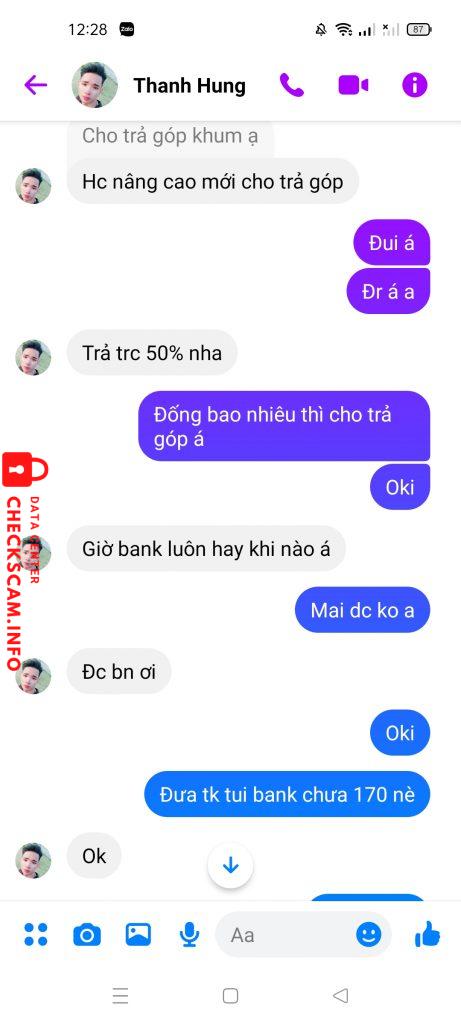 対する証拠 Cao Minh Đăng