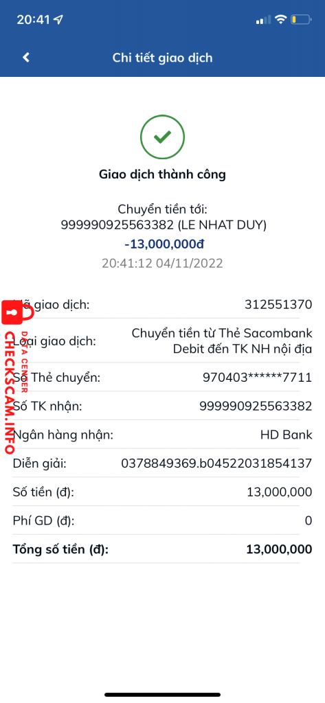 対する証拠 Le Nhat Duy